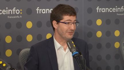 Nicolas Théry, le président du Crédit mutuel alliance nationale, était l'invité de franceinfo jeudi 20 février 2020. (FRANCEINFO / RADIO FRANCE)