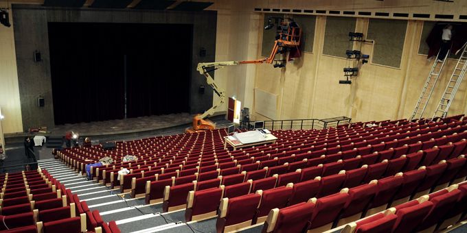 Les gradins du Théâtre Ephémère de la Comédie-Française
 (Bertrand Guay - AFP)