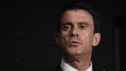 Manuel Valls, le 8 janvier 2016, à Evry (Essonne). (DOMINIQUE FAGET / POOL)