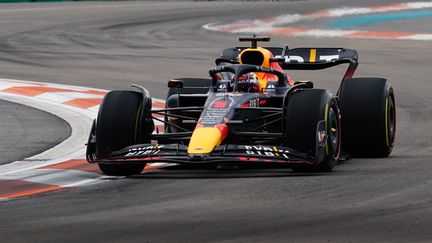 Max Verstappen (Red Bull) lors du Grand Prix de Miami de Formule 1, le 8 mai 2022 (SHAWN THEW / EPA via MaxPPP)