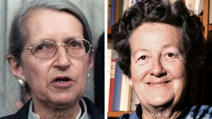 Genevi&egrave;ve de Gaulle-Anthonioz (&agrave; gauche) et&nbsp;Germaine Tillion, deux figures de la R&eacute;sistance. ( AFP )