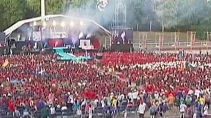 Pr&egrave;s de 15 000 scouts se retrouvent actuellement en Alsace. (CAPTURE D'ÉCRAN FRANCE 2)