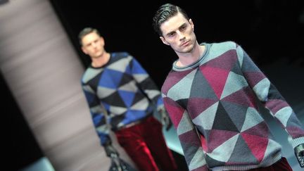 Défilé Armani à Milan, le 15 janvier 2013, pour les collections Messieurs automne-hiver 2013-2014
 (Tiziana Fabi / AFP)