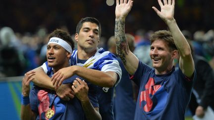 Le trio MSN et le Barça partent à la reconquête de leur trophée européen (OLIVER LANG / AFP)