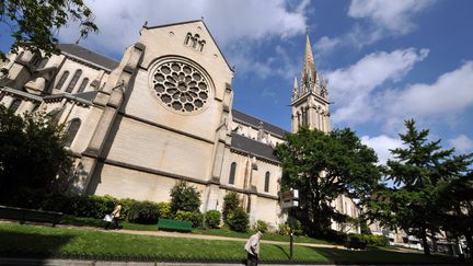 L'église Saint-Martin de Pau a été touchée par des actes de vandalisme.&nbsp; (PIERRE ANDRIEU / AFP)