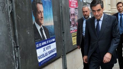 François Fillon, dimanche soir (MEHDI FEDOUACH / AFP)