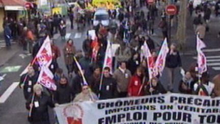 Manif de chomeurs à Paris