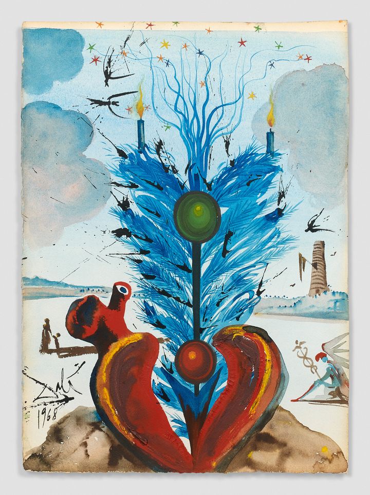 SALVADOR DALI Coeur (Corazon) - 1968 (STUDIO SEBERT)