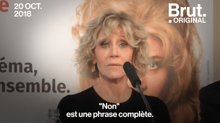 VIDEO. "Non est une phrase complète" : le message fort de Jane Fonda adressé aux femmes (BRUT)