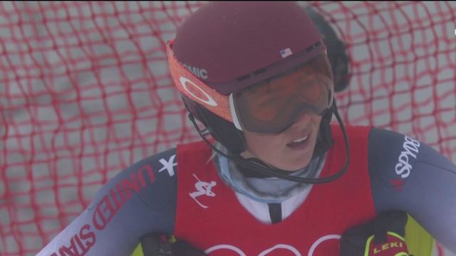 Les Jeux olympiques se transforment en véritable cauchemar pour la légende américaine Shiffrin qui ne réussit pas à terminer sa descente avec une chute qui anéantit ses chances de médailles en combiné.