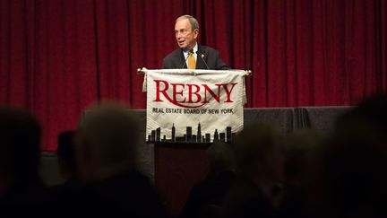 Le maire de New York, Michael Bloomberg, le 30 mai 2013. (JOHN MINCHILLO / AP / SIPA)