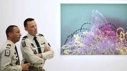 Hans Hartung exposé au musée de la légion étrangère à Aubagne
 (BERTRAND LANGLOIS / HTTP://REF.AFP.COM/SOURCES/1)