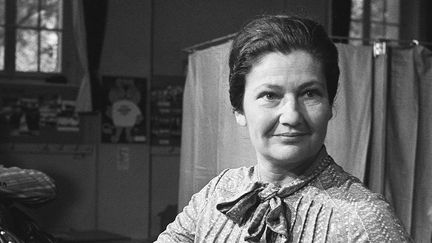 Simone Veil en juin 1979 lors des élections européennes.
 (PIERRE GUILLAUD / AFP)