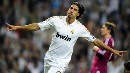 La joie de l'Allemand Khedira pour le Real Madrid