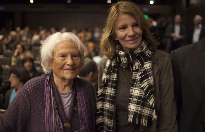 Lia Van Leer avec Nicole Garcia en 2011.
 (MENAHEM KAHANA / AFP)