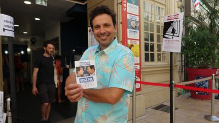 Bruno Salomone à la sortie du spectacle "Au Scalpel", Théâtre des Gémeaux, Avignon (SOPHIE JOUVE)