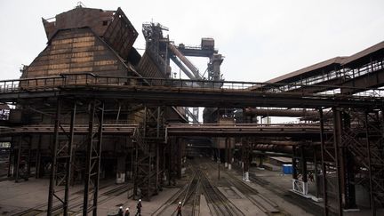 L'usine d'Azovstal, le 1er juin 2017 à Marioupol (Ukraine). (MAXYM MARUSENKO / NURPHOTO / AFP)