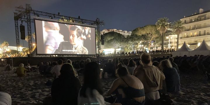 "Le Parrain" de Francis Ford Coppola au Cinéma de la plage au Festival de Cannes le 21 mai 2022. (LCA / FRANCEINFO CULTURE)