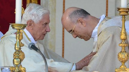 Le cardinal Tarcisio Bertone a été secrétaire d'État du Vatican sous Benoît XVI.&nbsp; (ANDREAS SOLARO / AFP)