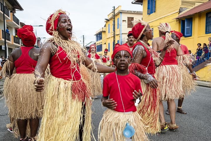 Le retour du carnaval à Cayenne (20 février 2022) (JODY AMIET / AFP)