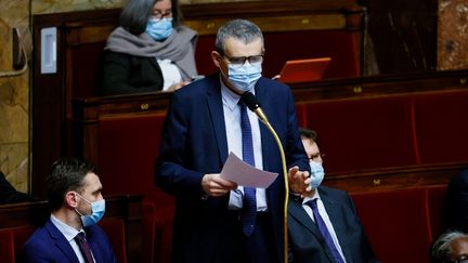 Xavier Breton, à l'Assemblée nationale, le 8 décembre 2020, à Paris. (THOMAS SAMSON / AFP)