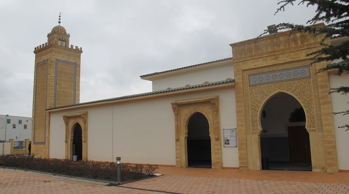 Vue ext&eacute;rieure de la Grande mosqu&eacute;e de Saint-Etienne, le 3 f&eacute;vrier 2015. (ARIANE NICOLAS / FRANCETV INFO)