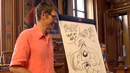 Laurent Verron donne un cours de BD 
 (France3/culturebox)