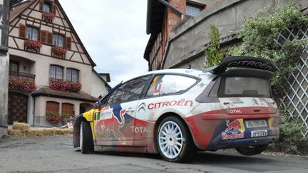 Loeb (Citroën) attaque dans son Alsace natale