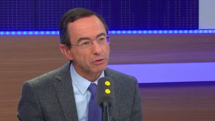 Bruno Retailleau, sénateur LR, président des Pays de la Loire et&nbsp;coordinateur de la campagne de François Fillon pour la présidentielle, invité de franceinfo samedi 14 janvier. (RADIO FRANCE)