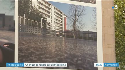 Le quartier de la Madeleine, à Evreux, acceuille une expo photos très grand format/
Des clichés réalisés par des collégiens//
Objectif: poser un regard nouveau sur le quartier