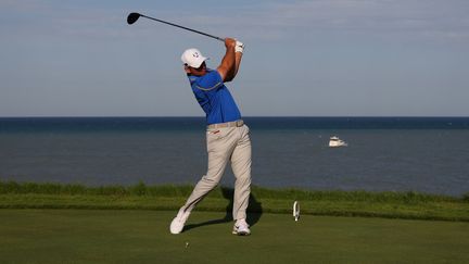 Paul Casey de la team Europe lors de la première journée de la 43e édition de la Ryder Cup, le 24 septembre 2021, dans le Wisconsin. (RICHARD HEATHCOTE / AFP)