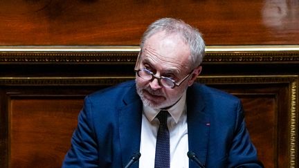 Le sénateur de Loire-Atlantique Joël Guerriau au Sénat le 14 février 2023. (AMAURY CORNU / HANS LUCAS)