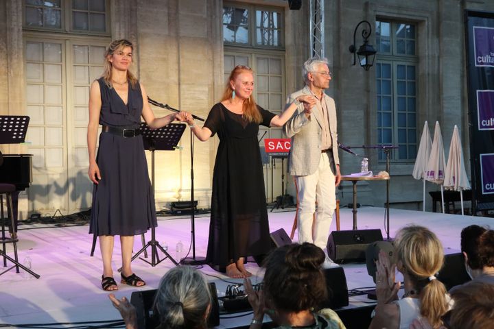 Marie-Sophie Ferdane, Anne Sibran et Didier Sandre&nbsp; (SOPHIE JOUVE)