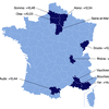 Les dix d&eacute;partements dans lesquels le FN a le plus progress&eacute; entre le premier tour de la pr&eacute;sidentielle de 2012, et le premier tour des &eacute;lections d&eacute;partementales de 2015. (FRANCETV INFO)