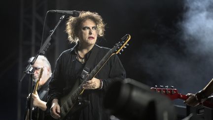 Robert Smith en concert avec The Cure au festival Way Out West à Göteborg en Suède le 9 août 2019.&nbsp; (THOMAS JOHANSSON / TT NEWS AGENCY)