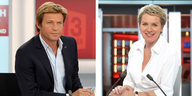 Laurent Delahousse et Elise Lucet (France 2)
 (SCHOUSBOE Charlotte/FTV  Gilles Gustine FRANCE 2)