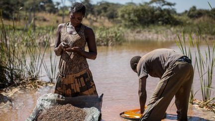 Extraction artisanale de cobalt en République démocratique du Congo. (FEDERICO SCOPPA / AFP)