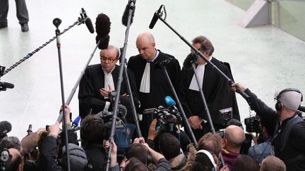 Les avocats de Laura Smet lors d'une audience au tribunal de Nanterre (photo d'illustration). (ARNAUD JOURNOIS / MAXPPP)