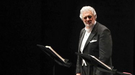 Le ténor espagnol Placido Domingo au festival de Salzburg, en Autriche, le 25 août 2019. (FRANZ NEUMAYR / APA)