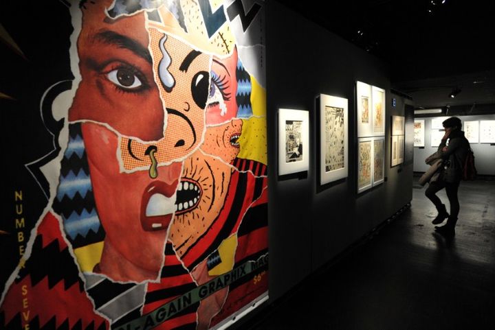 Au mus&eacute;e de la bd d'Angoul&ecirc;me lors du 39e Festival international de la bande-dessin&eacute;e. (PIERRE ANDRIEU / AFP)