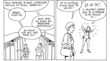 "Vacances au bled" BD de Jennifer Bidet et Singeon.
 (Casterman)