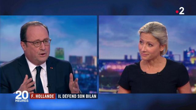 François Hollande, invité du 20h, défend son bilan politique