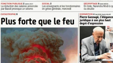 La presse du monde entier s'est émue mardi 16 avril au matin de l'incendie survenu la veille au soir à Notre-Dame. Les hommages affluent de toute part. (FRANCE 2)