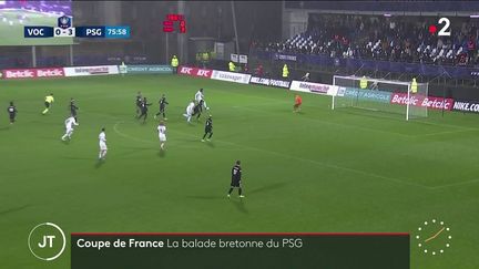 Le match PSG contre Vannes. (France 2)