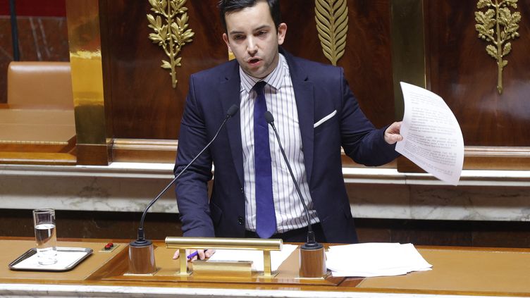 Le député Rassemblement national Jean-Philippe Tanguy à l'Assemblée nationale, le 16 novembre 2022. (GEOFFROY VAN DER HASSELT / AFP)