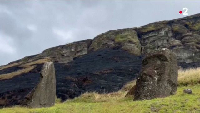 Île de Pâques : un incendie endommage une centaine de statues moaï