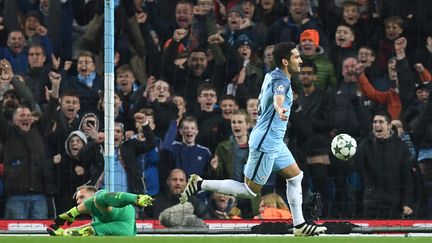 La joie de Gundogan, buteur pour Manchester City (PAUL ELLIS / AFP)