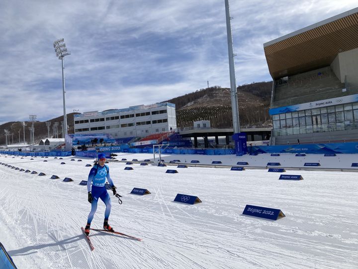 Emilien Jacquelin à l'entraînement, le 7 février 2022. (VD)