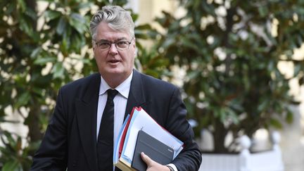 Le Haut-commissaire aux retraites Jean-Paul Delevoye à Matignon, le 5 septembre 2019. (BERTRAND GUAY / AFP)