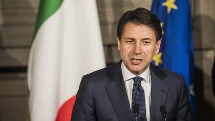 Giuseppe Conte, le chef du gouvernement italien, le 31 mai 2018, à Rome. (ALESSANDRO SERRANO / MAXPPP)